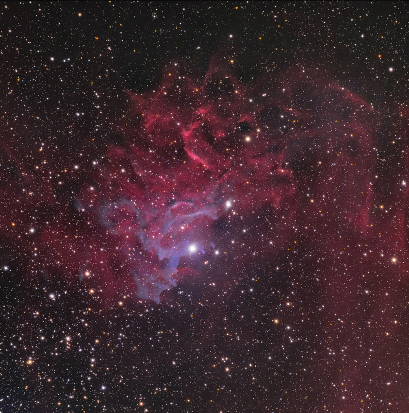 IC 405 || Flaming Star Nebula || Emission and Reflection Nebula