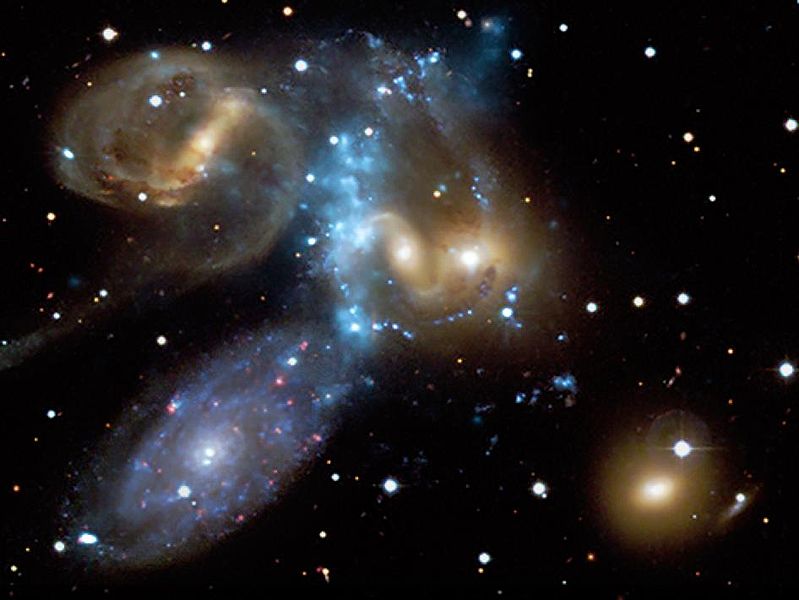 Stephans Quintet || Visual Grouping of 5 galaxies