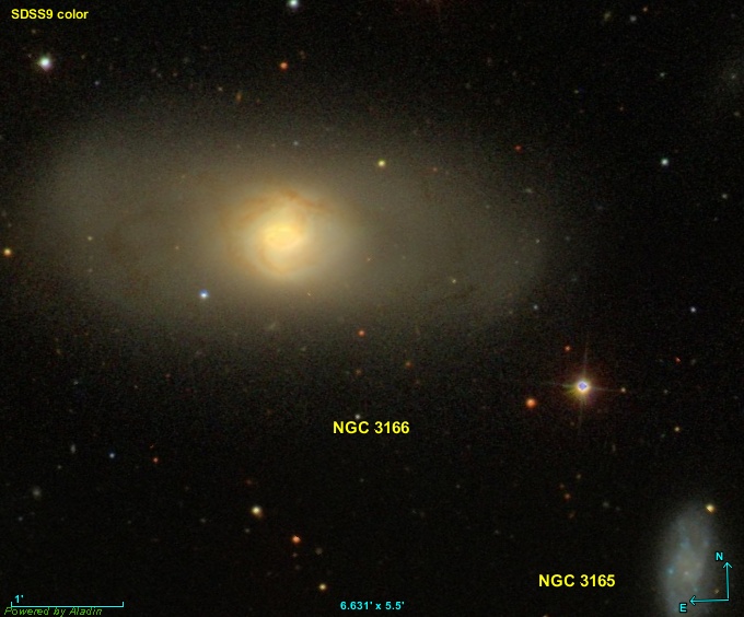 NGC 3166 || Lenticular Galaxy